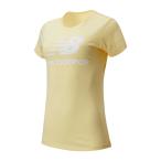ニューバランス Ｅｓｓｅｎｔｉａｌｓ　スタックドロゴ　Ｔシャツ サングロー nbj-wt91546-sug