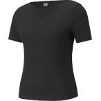 PUMA（プーマ） HER リブ Tシャツ PUMA BLACK