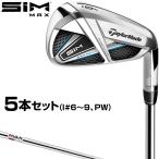 TaylorMade(テーラーメイド)日本正規品 SIM MAX(シムマックス)アイアン  KBS MAX85 JPスチールシャフト 5本セット(I#6〜9、PW)