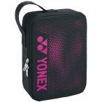 YONEX ランドリーポーチM ブラック／ピンク ynx-bag2096m-181