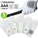 シーケンシャルゴルフ AAAグレード羊革 メンズゴルフグローブ 「SEQUENTIAL SQGL-005」 天然皮革