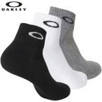 オークリー アンクルソックス 3足組 メンズ ゴルフアクセサリー「OAKLEY 3P SOCK 93238」 ネコポス対応