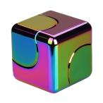  Cube рука spinner aluminium сплав радуга цвет маленький размер -тактный отсутствует аннулирование Cube форма игрушка игрушка поверхность белый NIZIPRO