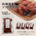 北海道産 さけとば 天然 皮無し やわらか 鮭とば 100g 秋鮭 100%使用 国産 送料無料 メール便でお届け 珍味 お酒のあて おつまみ おやつ