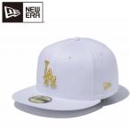 ニューエラ 59FIFTY ロサンゼルス・ドジャース ホワイト × ゴールド 11308596