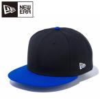 ニューエラ 9FIFTY ベーシック ブラック ホワイトフラッグ ロイヤルバイザー 12018956
