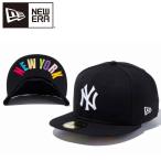 ニューエラ 59FIFTY UNDERVISOR ニューヨーク・ヤンキース ブラック × ホワイト NEW YORKマルチカラー 12336651