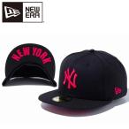 ニューエラ 59FIFTY UNDERVISOR ニューヨーク・ヤンキース ブラック × ストロベリー NEW YORK 12336653