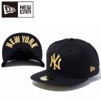 ニューエラ 59FIFTY UNDERVISOR ニューヨーク・ヤンキース ブラック × ゴールド NEW YORK 12336654