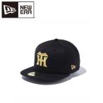 ニューエラ 59FIFTY 阪神タイガース ブラック × ゴールド 12490429