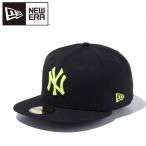 ニューエラ 59FIFTY ニューヨーク・ヤンキース ブラック × ネオンイエロー 12492045