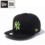 ニューエラ 59FIFTY ニューヨーク・ヤンキース ブラック × ネオングリーン 12492046