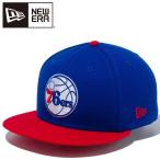 ニューエラ 9FIFTY フィラデルフィア・セブンティシクサーズ ブルー × チームカラー レッドバイザー 12492794