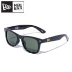 ニューエラ サングラス 偏光 ウェリントン スクエアレンズ シャイニーブラックフレーム グレーポラライズドレンズ 14518154