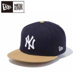 ニューエラ 9FIFTY ニューヨーク・ヤンキース ネイビー × ホワイト ウィートバイザー 14524950