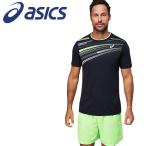 アシックス Tシャツ・ポロシャツ グラフィックショートスリーブトップ メンズ テニス ウェア 2041A172-001 メール便送料無料