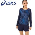 アシックス Tシャツ・ポロシャツ WSグラフィックロングスリーブトップ レディース テニス ウェア 2042A224-400 メール便送料無料