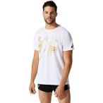 アシックス Tシャツ・ポロシャツ プリントショートスリーブトップ メンズアパレル 2091A414-100 メール便送料無料