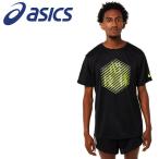 アシックス Tシャツ・ポロシャツ プリント半袖シャツ メンズ 陸上競技 ウェア 2091A531-001 メール便送料無料