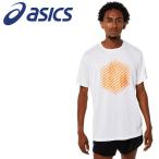 アシックス Tシャツ・ポロシャツ プリント半袖シャツ メンズ 陸上競技 ウェア 2091A531-100 メール便送料無料