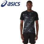  Asics p Ractis графика рубашка с коротким рукавом 2101A306-001 мужской почтовая доставка бесплатная доставка 