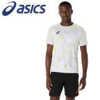  Asics p Ractis графика рубашка с коротким рукавом 2101A306-020 мужской почтовая доставка бесплатная доставка 