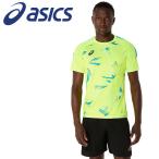  Asics p Ractis графика рубашка с коротким рукавом 2101A306-750 мужской почтовая доставка бесплатная доставка 