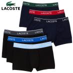 ショッピングラコステ ラコステ 3パック ボクサーパンツ コントラストカラーデザイン メンズ 5H3401-10 返品不可