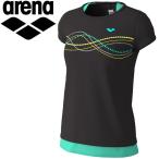  Arena футболка женский AMWNJA53-BLK почтовая доставка бесплатная доставка 