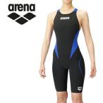 アリーナ arena 水泳 水着 ハーフスパッツオープンバック クロスバック レディース ARN-1010W-BKBU メール便送料無料