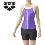 ショッピングプールバック アリーナ arena 水泳 競泳 フィットネスセパレーツ Yバック・ミドルレッグ・差し込みパッド AS4FWF43W-PPBK メール便送料無料