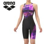 アリーナ arena レーシングワンピーススパッツ オープンバック ハーフレッグ AS5FRC55L-BKPK レディー