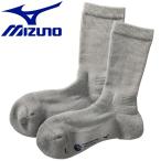 ミズノ MIZUNO アウトドア 発熱素材 ブレスサーモ ウール 中厚ソックス 靴下 レディース B2JX970205 メール便送料無料