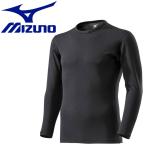 メール便送料無料 ミズノ MIZUNO 【発熱素材】ブレスサーモ アンダーウエアEXクルーネック長袖シャツ メンズ C2JA960909