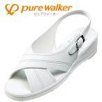 PURE WALKER чистый War машина медсестра сандалии { Basic медсестра сандалии. Cross ремень модель.} PW7602-002 женская обувь 