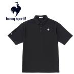  Le Coq le coq sportif олень. . рубашка-поло мужской QMMVJA43-BK почтовая доставка бесплатная доставка 