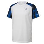 メール便送料無料 ルコック テニス 半袖ゲームシャツ メンズ QTMQJA02-WHT