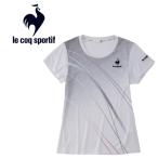 ルコック スポルティフ le coq sportif テニス TEAM GRAPHIC GAME SHIRT ゲームシャツ 半袖 レディース QTWTJA93-WHT メール便送料無料