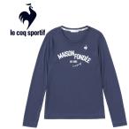 ルコック スポルティフ le coq sportif テニス 杢スムースグラフィックプラクティス長袖シャツ レディース QTWVJB90-NV メール便送料無料