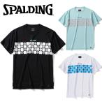  Point 10 times object mail service free shipping Spalding BASKETBALL T-shirt Spalding ichimatsu panel SMT200320 men's unisex 