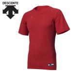  Descente DESCENTE бейсбол круглый вырез короткий рукав нижняя рубашка мужской STD-721B-RED почтовая доставка бесплатная доставка 