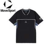  Descente DESCENTE MOVESPORT Move спорт короткий рукав p Ractis рубашка SV6SHT10U-BKBL мужской женский почтовая доставка бесплатная доставка 