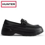 ショッピングハンター ハンター リファインド エクスプローラー フラットフォーム ローファー - ブラック UFF2251LEA-BLK
