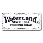  вода Land Logo рыбалка механизм стикер M белый / черный 1 листов ввод 058034 ширина 200mm× длина 90mm