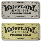  вода Land Logo рыбалка механизм стикер S Gold + серебряный 2 листов ввод 058041 ширина 123mm× длина 54mm