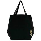 イヴ サンローラン トートバッグ ec-21611 ブラック 美品 キャンバス 中古 YVES SAINT LAURENT