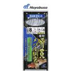 (5枚セット)ハヤブサ/Hayabusa 堤防メバル 瞬貫メバル胴突 カモフラ薄茶ライン 3本鈎2セット HD152 (メール便対応)