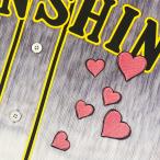 * бесплатная доставка * Hanshin Tigers Heart розовый / чёрный ткань отвечающий . вышивка нашивка форма 