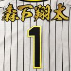 * бесплатная доставка * Hanshin Tigers лес внизу sho futoshi . номер &amp; шерсть кисть имя отвечающий . вышивка нашивка форма 