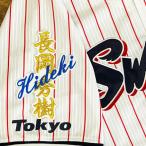 * бесплатная доставка * Tokyo Yakult Swallows Nagaoka превосходящий . имя белый ткань вышивка нашивка форма 